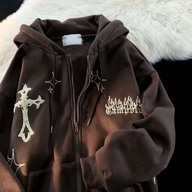 Vintage Embroidery Hoodies - Slayed by Meme