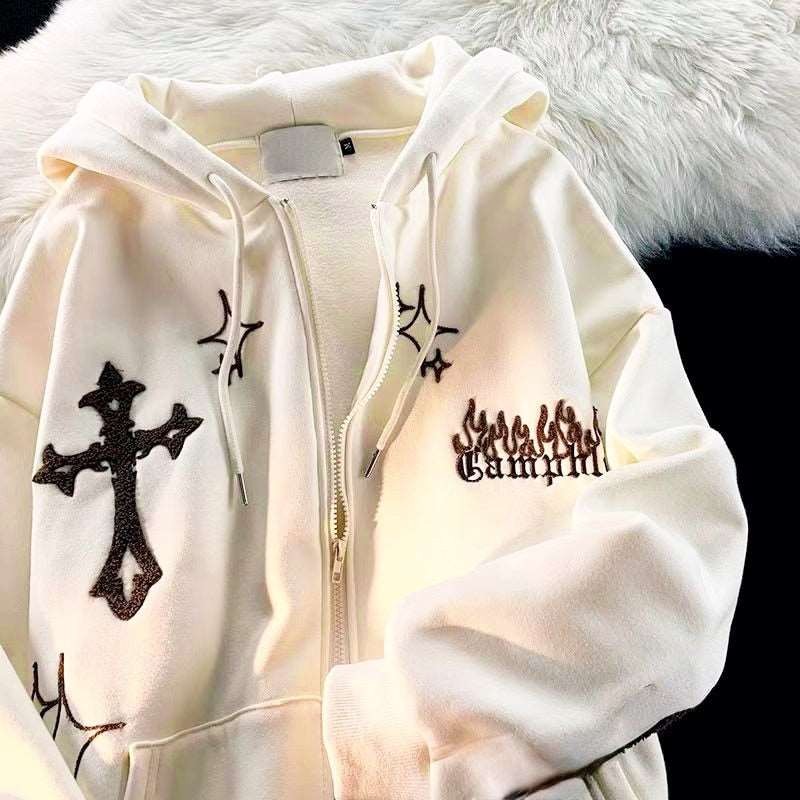 Vintage Embroidery Hoodies - Slayed by Meme