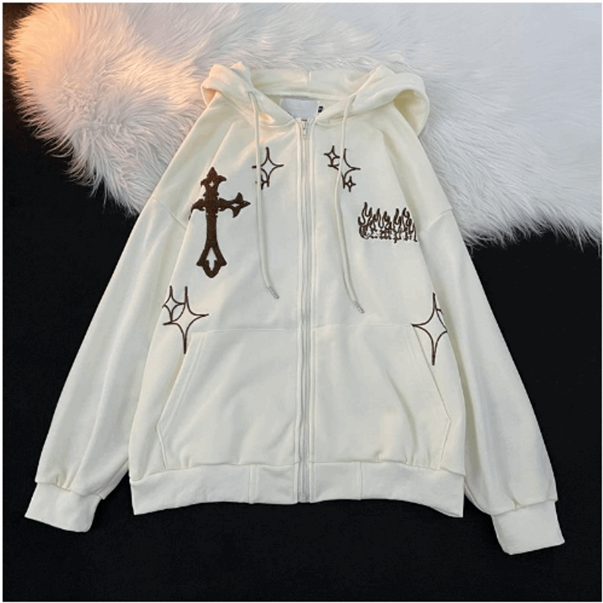 Vintage Embroidery Hoodies - Slayed by Meme