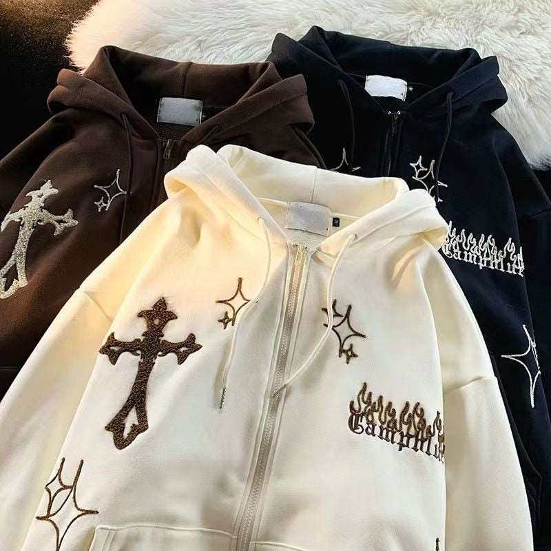 Vintage Embroidery Hoodies - Slayed by Meme