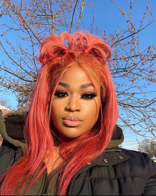 18” pink wig - Slayed by Meme